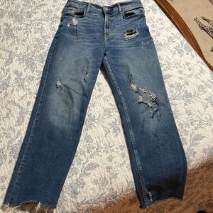 Free People Straight Leg high rise jeans size 30